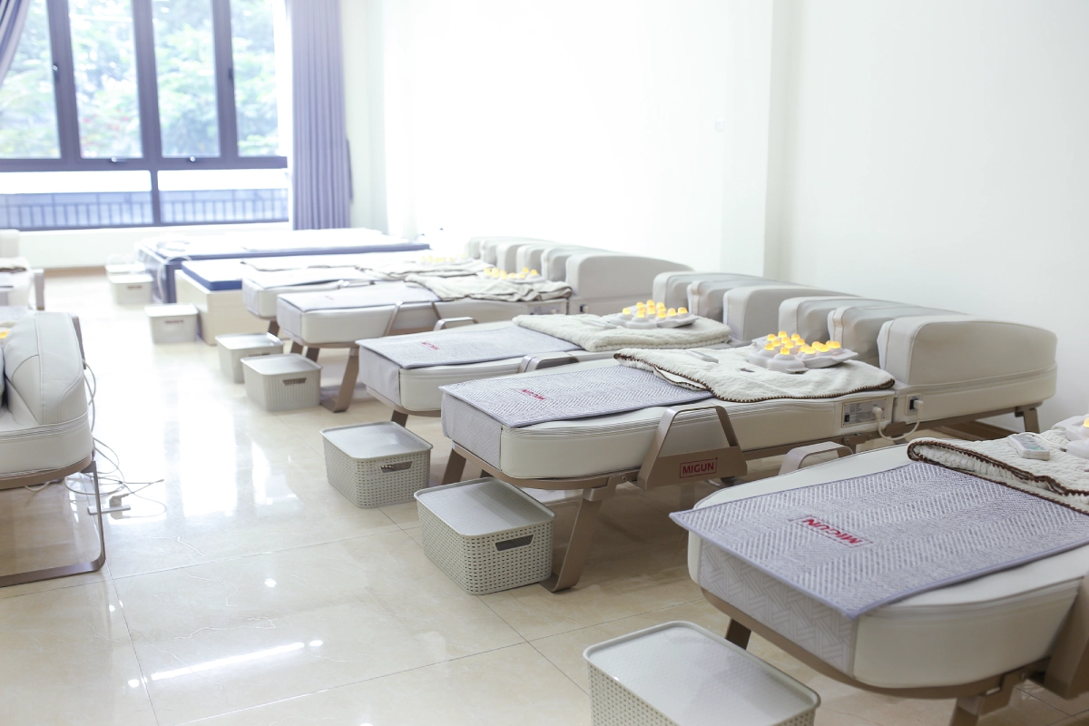 Không gian trải nghiệm thiết bị Re:bone_MH01 - Máy trị liệu nhiệt của Migun Life